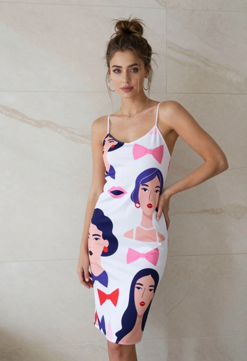 Young Woman With Light Skin And Blue Eyes Poses Confidently reference photo