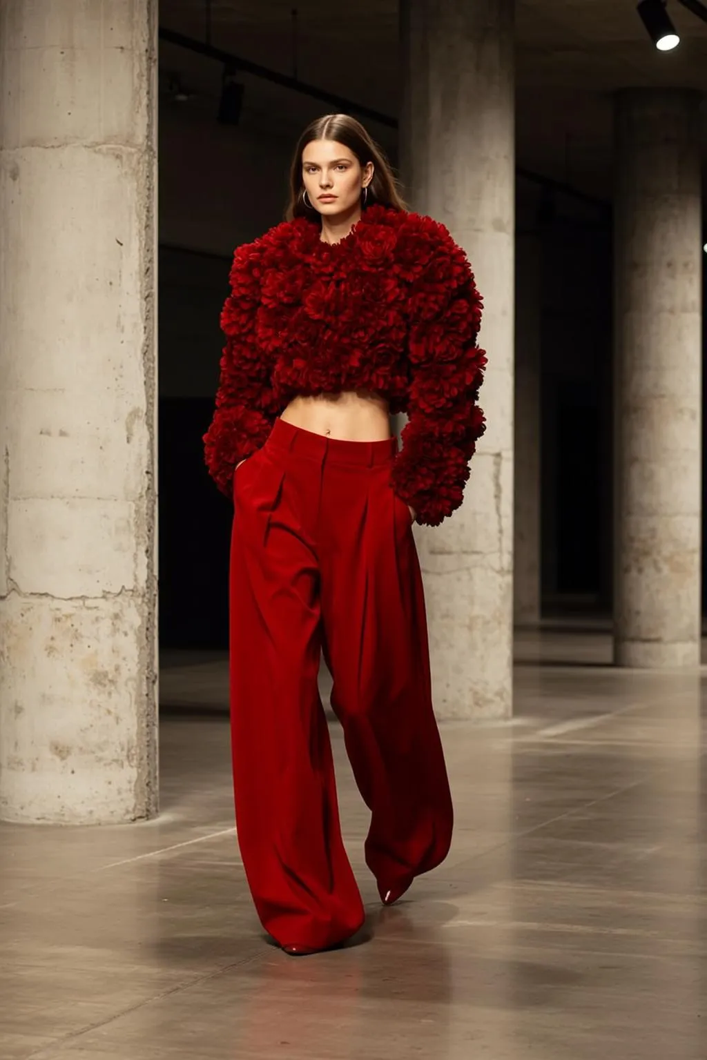 Earrings In Runway Portrait