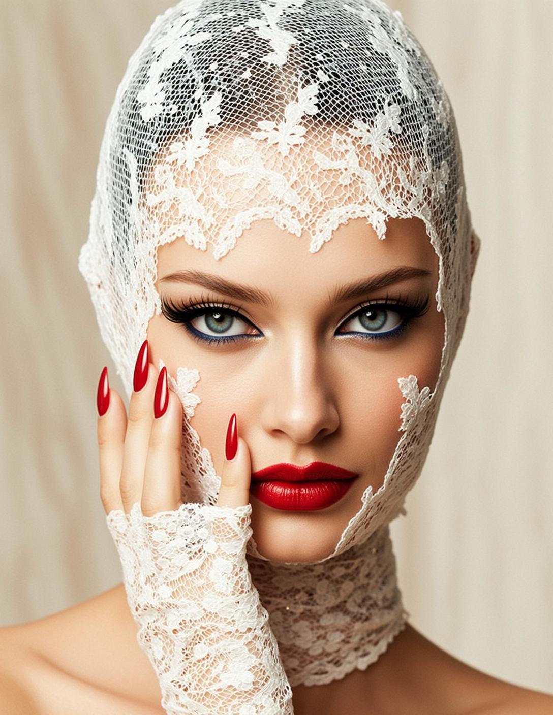 White Lace Cheek Touch