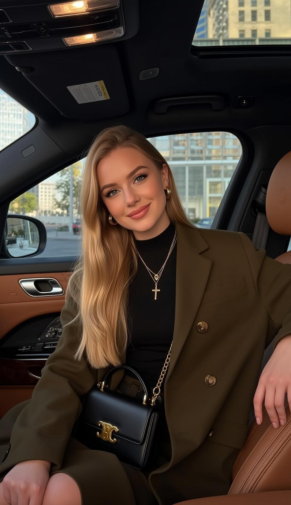 Luxury Car Soft Smile