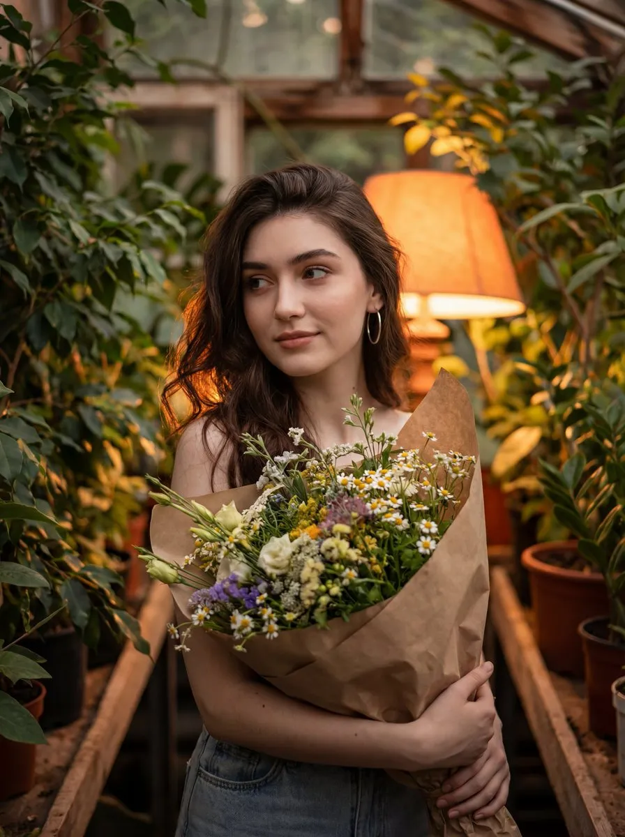 Makeup And Earrings In Styled Portrait