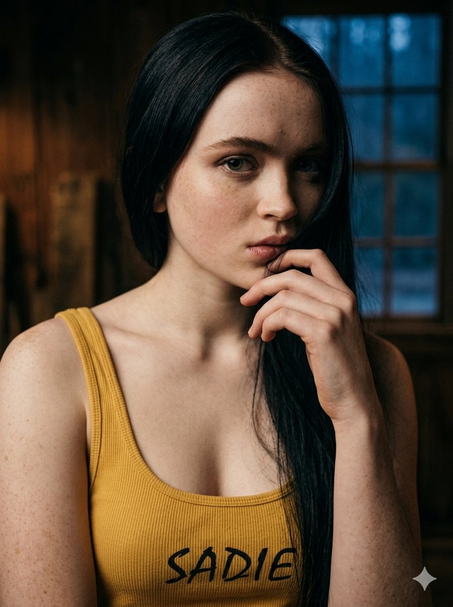 Mustard Tank Top Workshop Dimly Lit