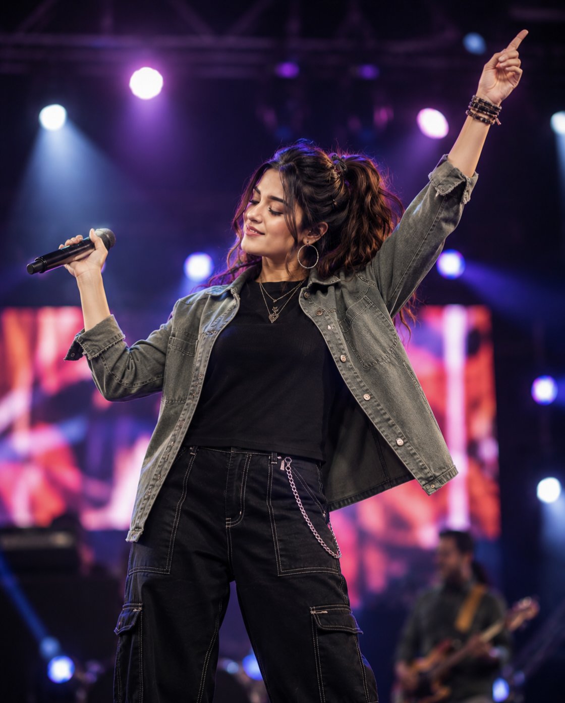 Female Singer Live Concert Stage Bokeh