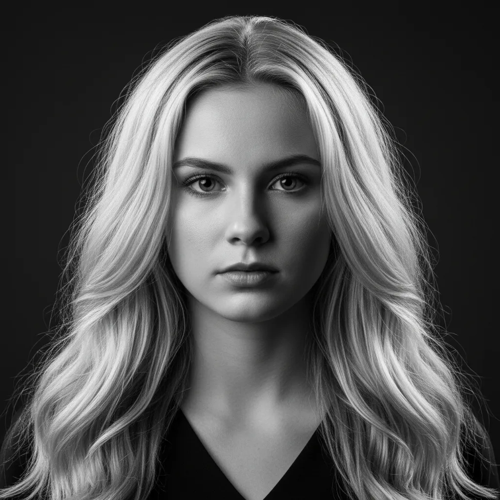 Black and White Studio Portrait