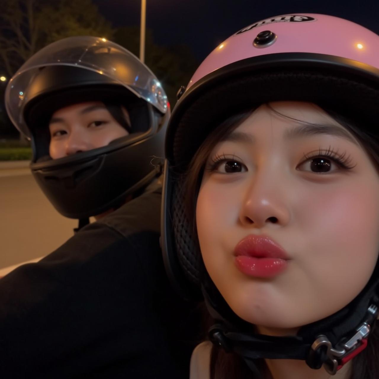 Explore Close-up Medium Captures Two People Motorcycle