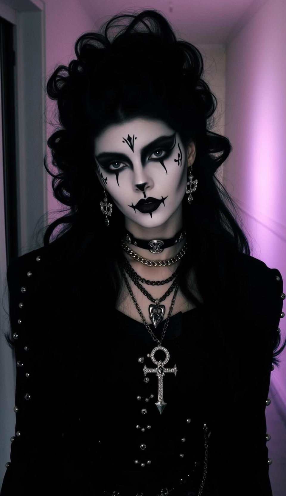 Halloween Makeup Young Dramatic Gothic Black Voluminous