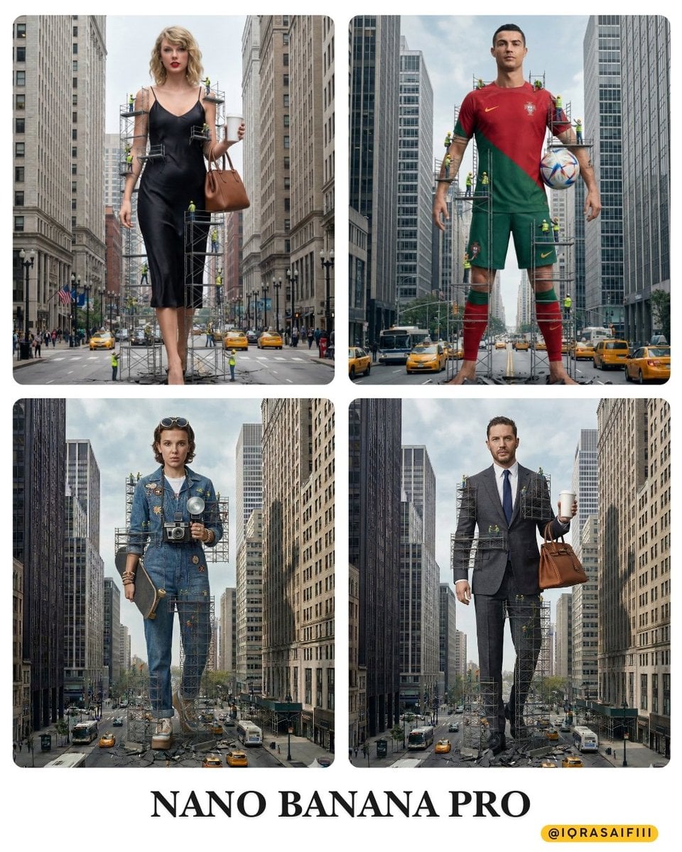 Colossal Standing In City Street Appearing Be Under Construction