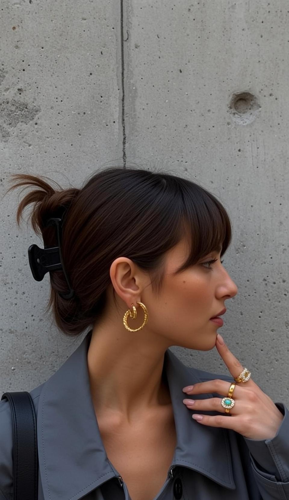 Explore Captured Profile View Facing Right Her