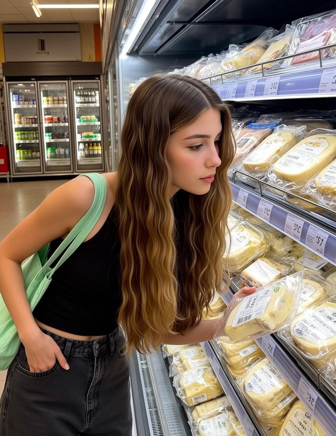 Cheese Aisle Black Tank