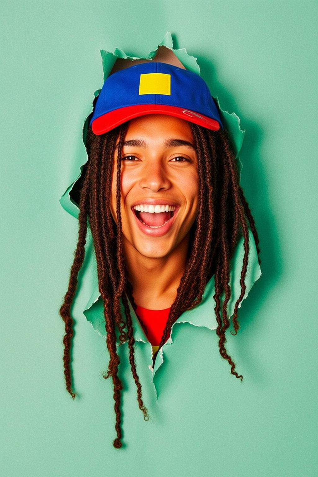 Creative Young Long Dreadlocks Medium Brown Red