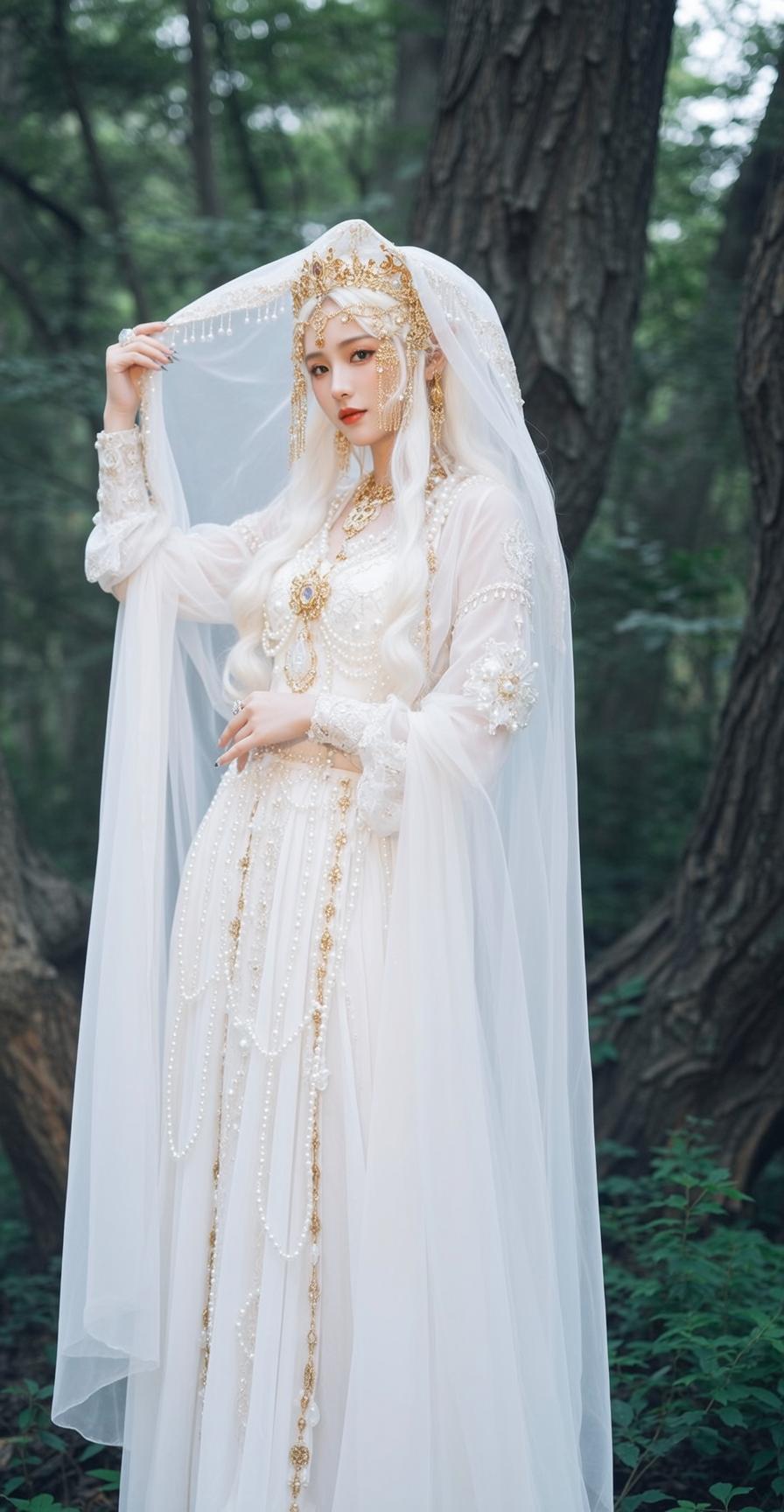 White Gold Veil Fantasy