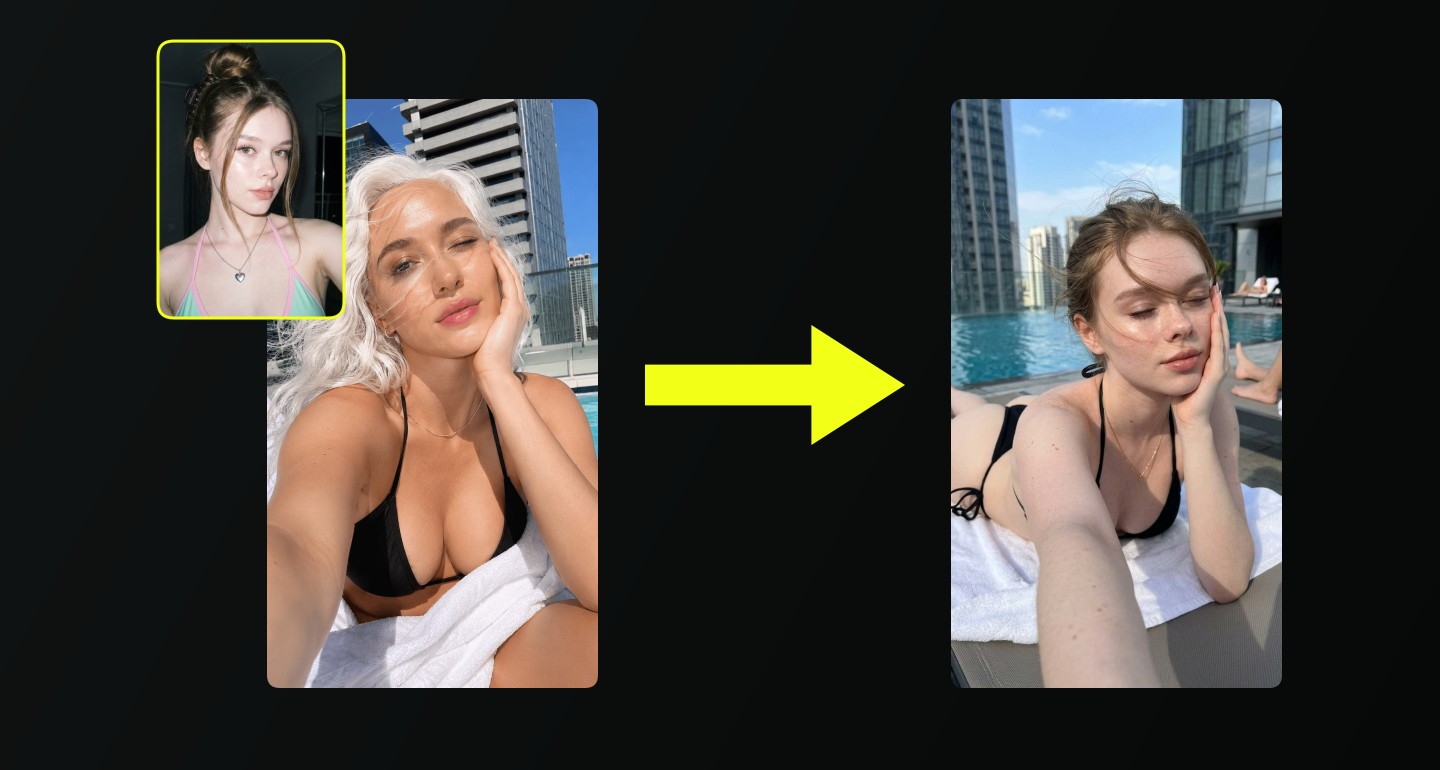 Mila remix walkthrough for Luxury Rooftop Pool Selfie Woman Reclining Sun Lounger