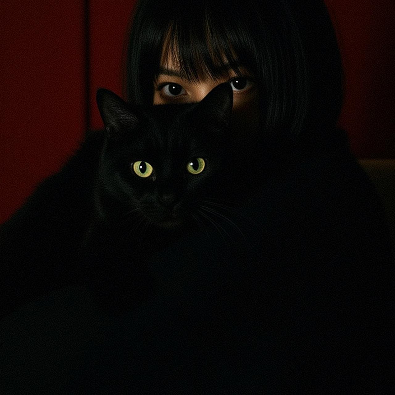 Black Cat Turtleneck