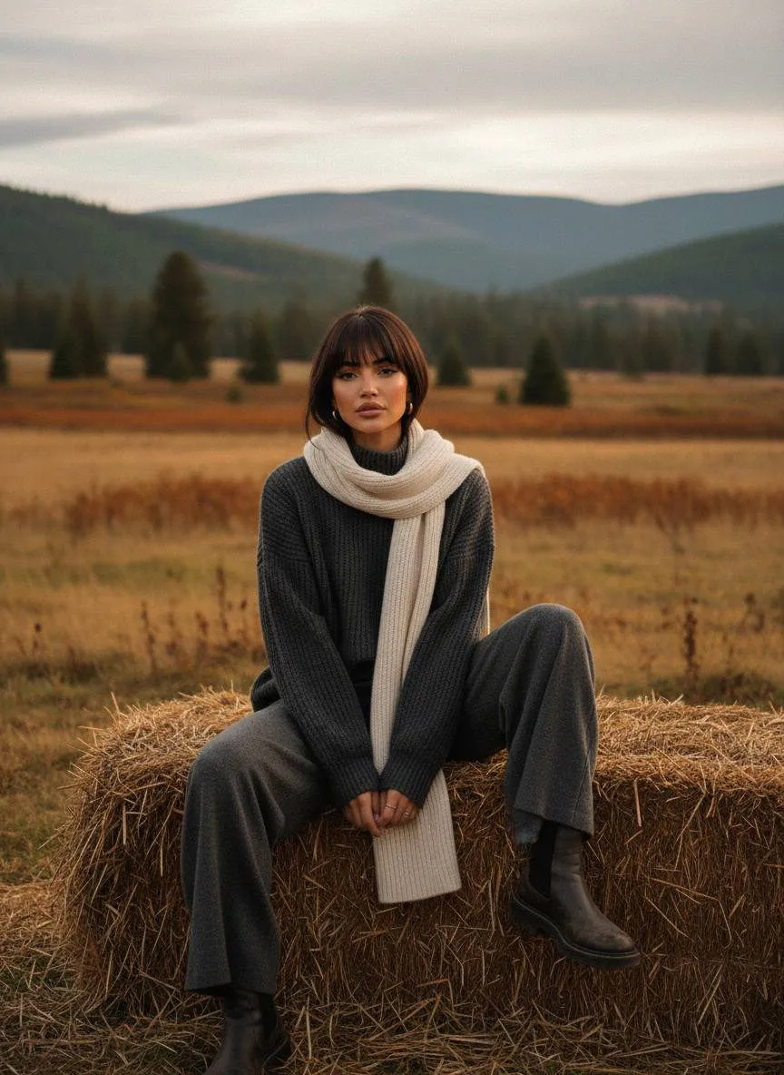 Hay Bale Autumn Field Knit