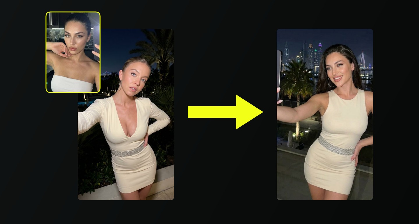 Lily remix walkthrough for Luxury Resort Terrace Night Deep V Neck Dress Selfie