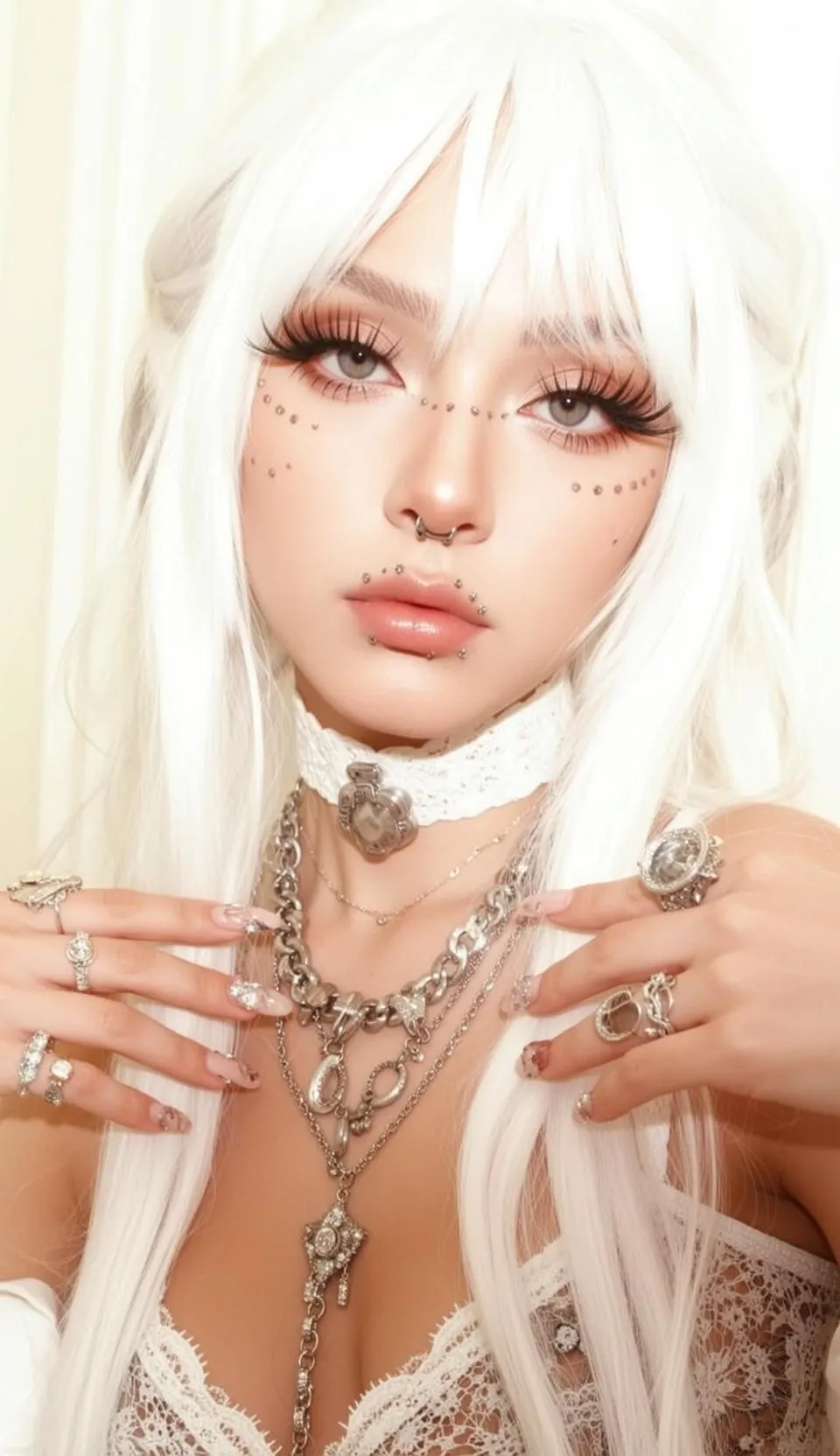 White Lace Studio Portrait