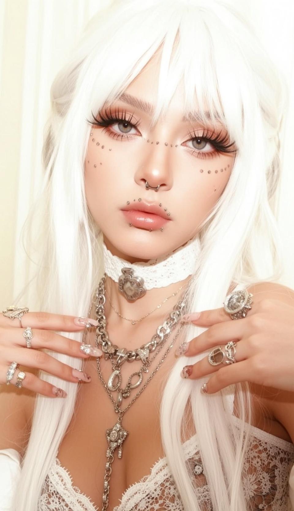 White Lace Studio Portrait