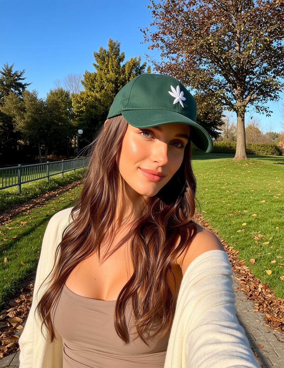 Explore Positioned Selfie-style Facing Slightly Towards Her
