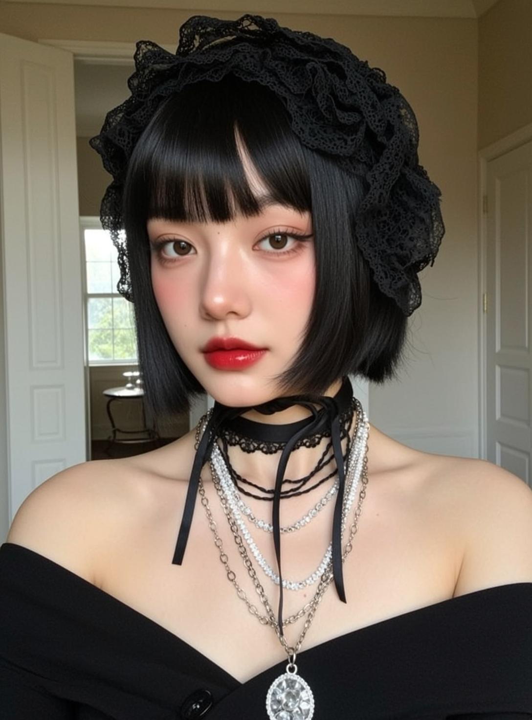 Black Lace Bedroom Look