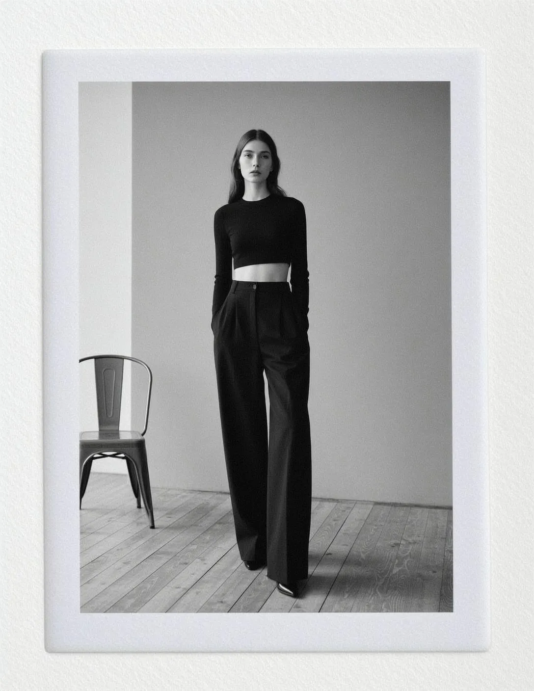 Black Crop Top Chair