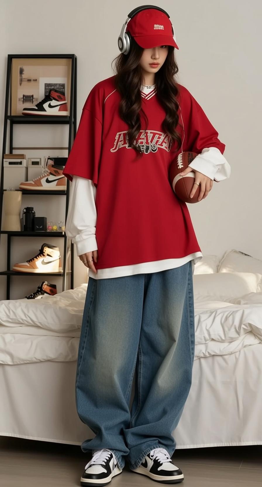 Red Cap Football Bedroom