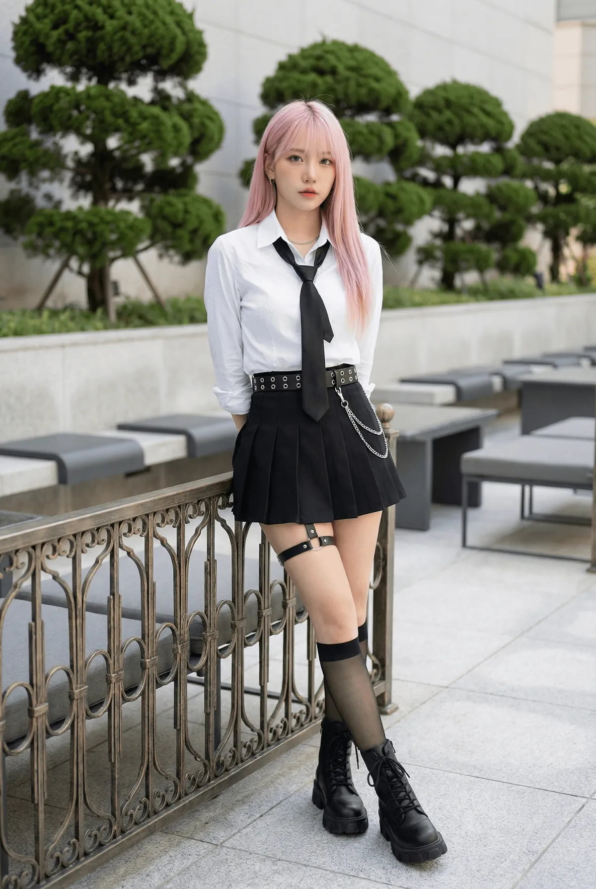 Korean Restaurant Busan Alt School Uniform Fashion Editorial