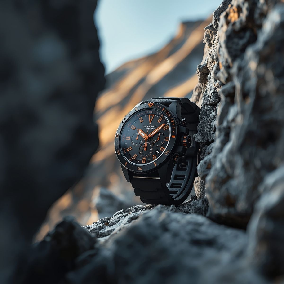Rugged Black Watch In Rocky Alpine Gap
