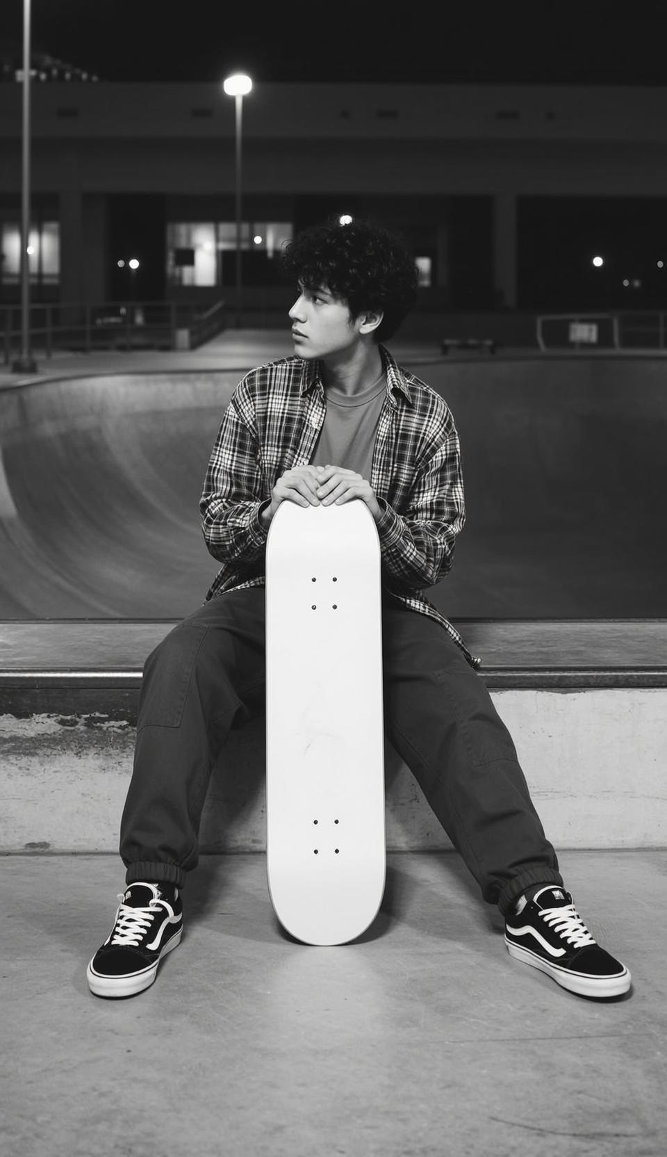 Night Skatepark Chair Portrait