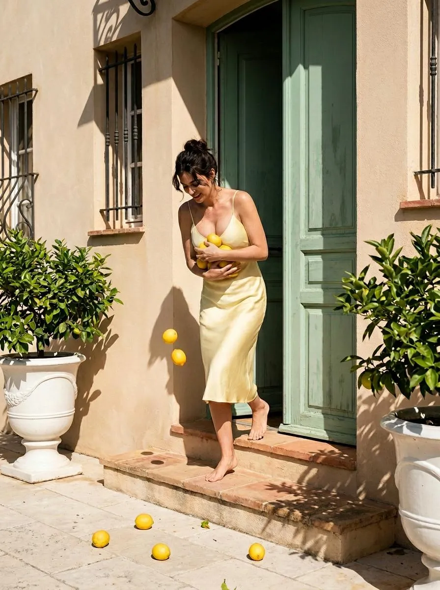 Mediterranean Villa Editorial Portrait Sunlit Entrance