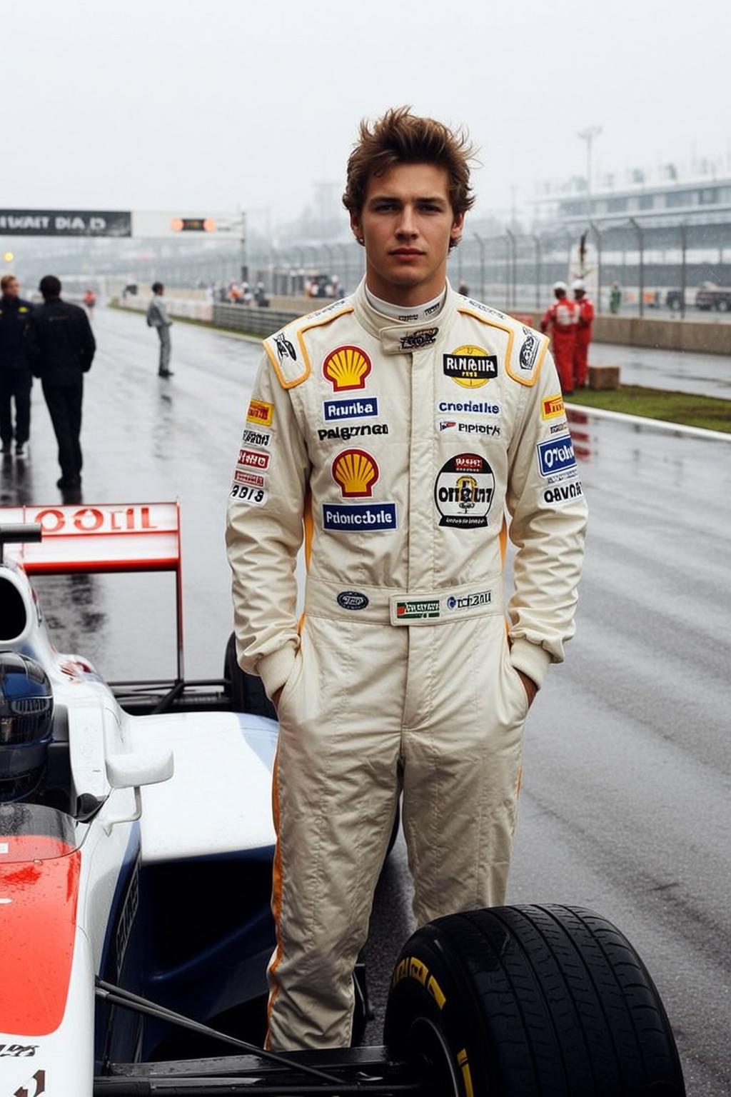 White Racing Suit Pit Lane