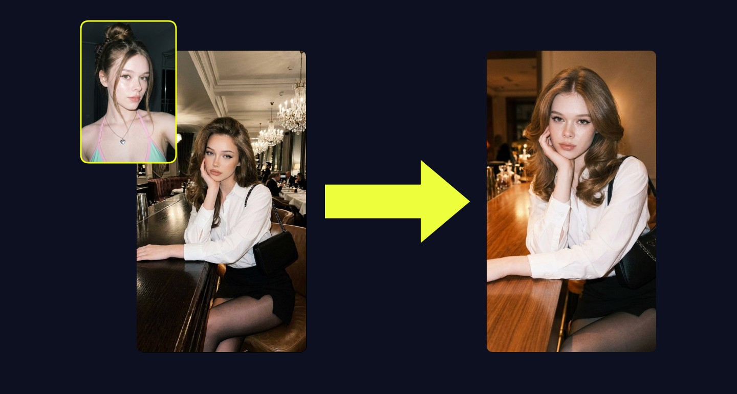 Mila remix walkthrough for Girl White Shirt Black Skirt Luxury Restaurant Bar Counter