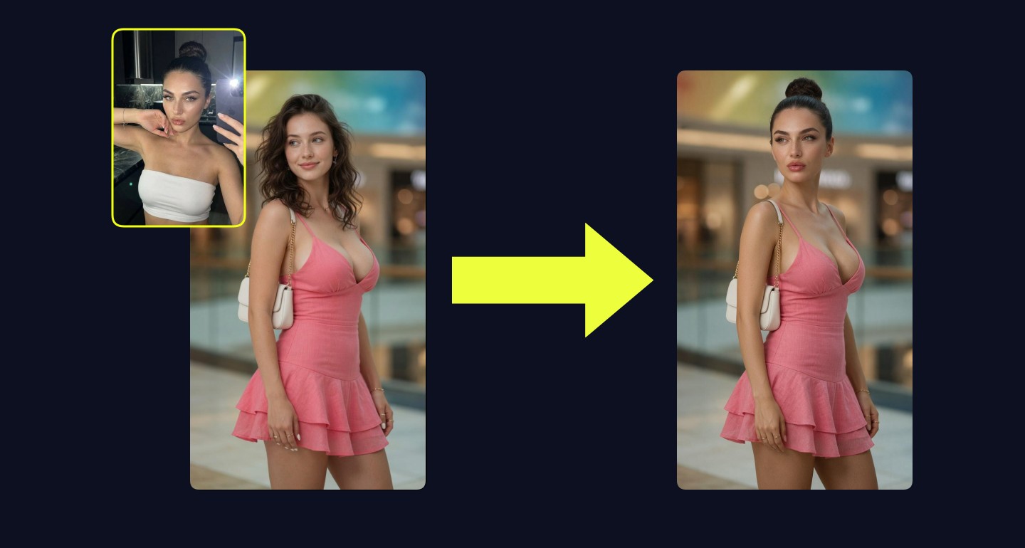 Lily remix walkthrough for Shopping Mall Portrait Pink Mini Dress Handbag