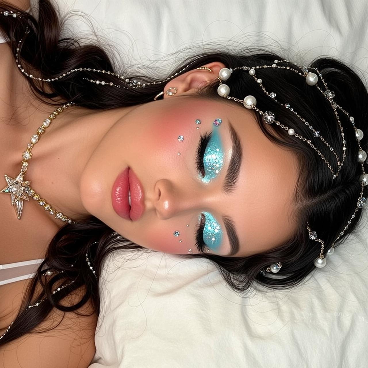 Dreamy Pearl Hair Pillow Look