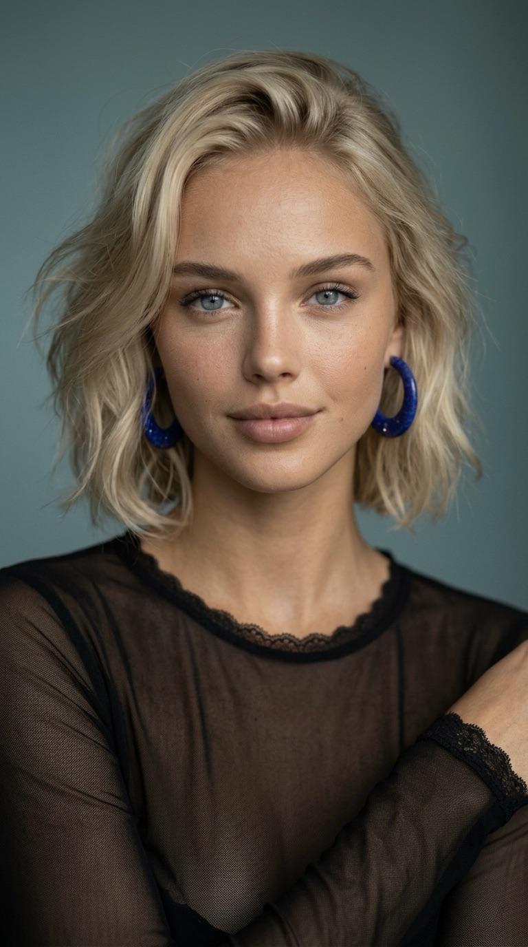 Resolution Studio With Shoulder Length Wavy Styled With Natural Volume