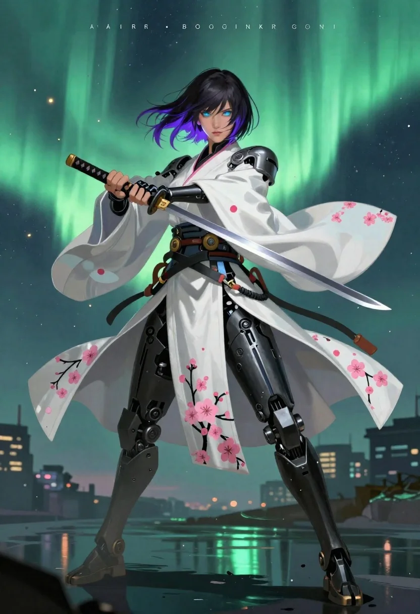 Digital Art Illustration Futuristic Female Warrior Subject Woman With Short reference photo