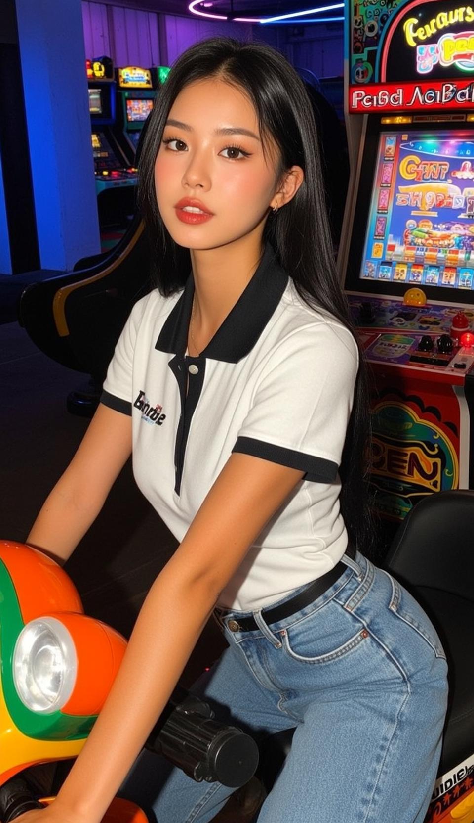 Arcade Ride Denim Polo Scene