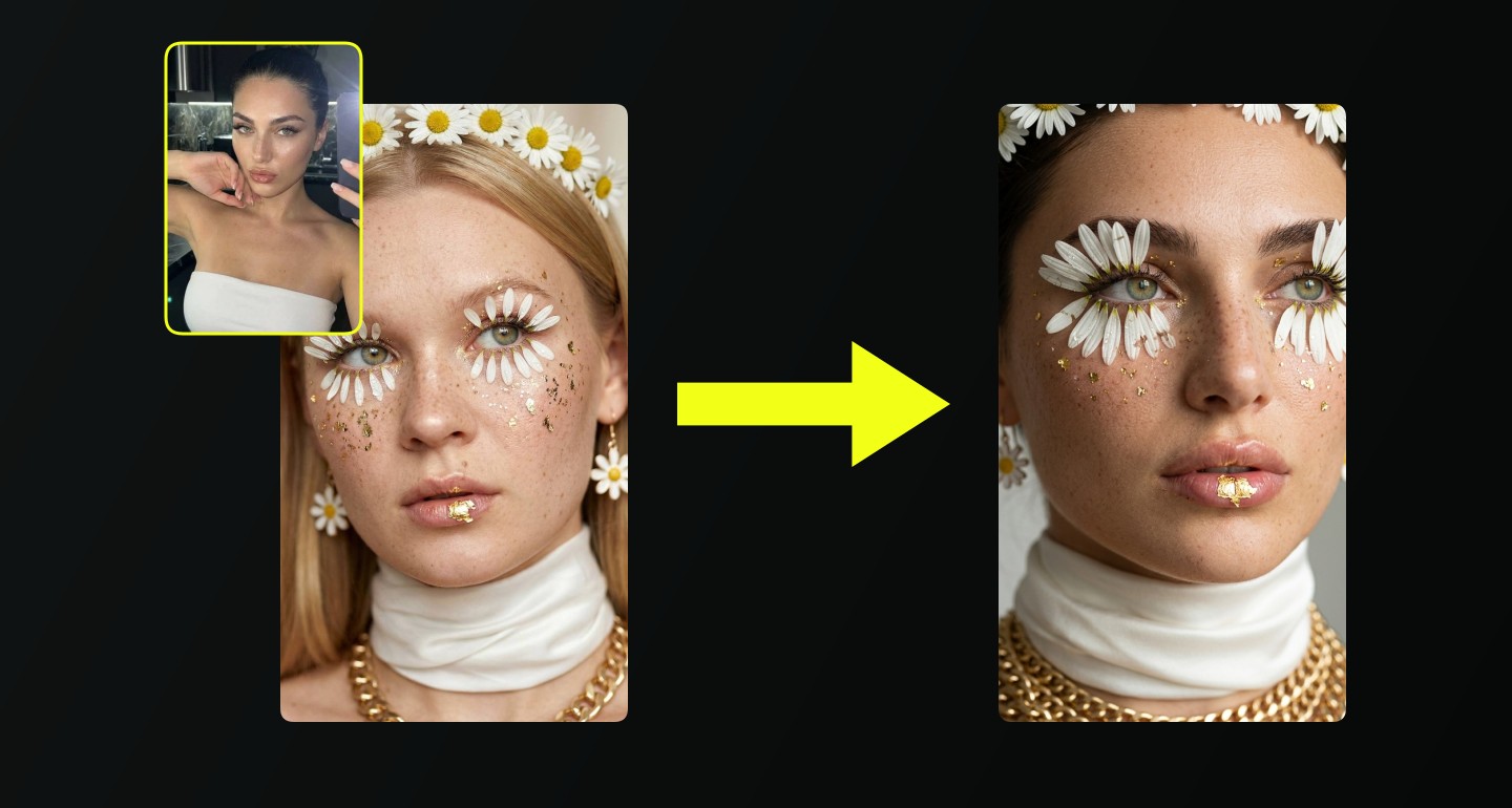 Lily remix walkthrough for Ethereal Face Freckles Floral Macro