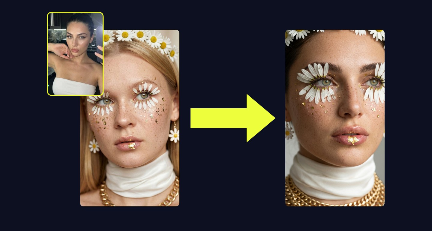 Lily remix walkthrough for Ethereal Face Freckles Floral Macro