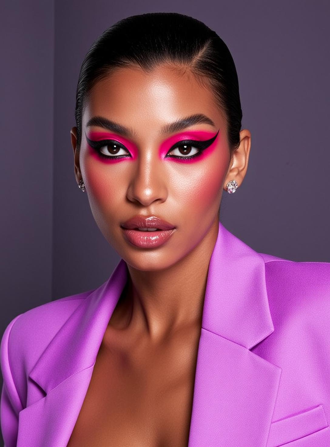 Lavender Blazer Studio Portrait