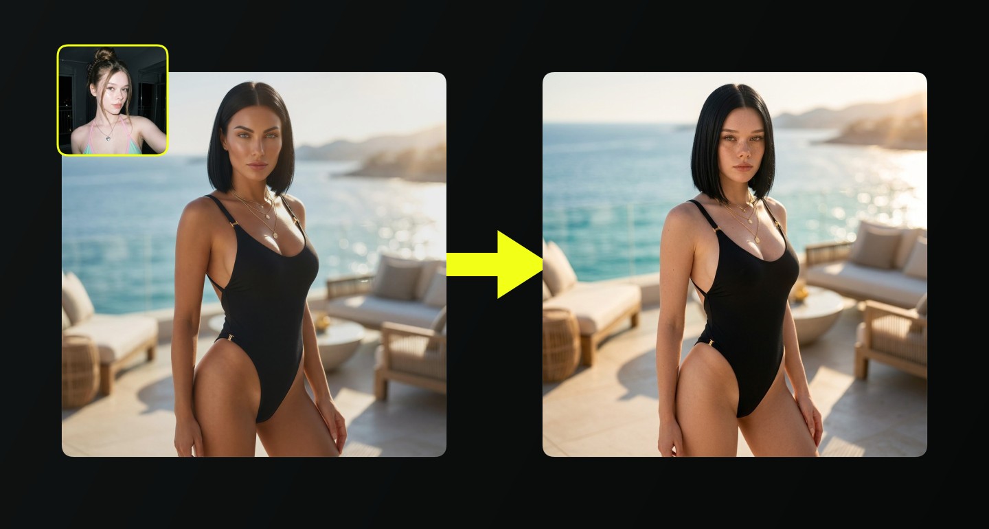 Mila remix walkthrough for Luxury Terrace Black Swimsuit Turquoise Ocean Golden Hour