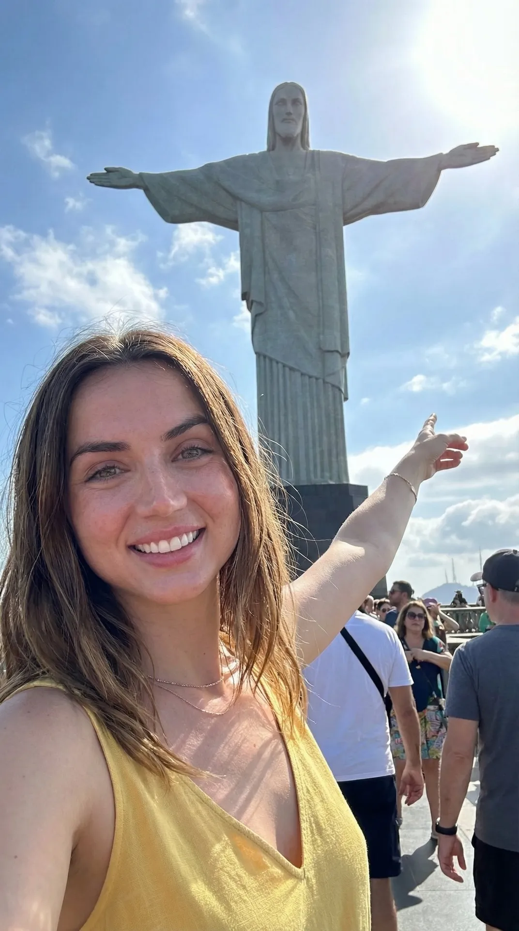 Necklace And Bracelets In Casual Selfie