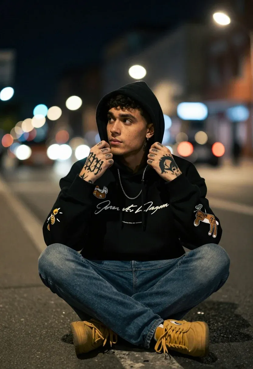 Necklace In Night Portrait