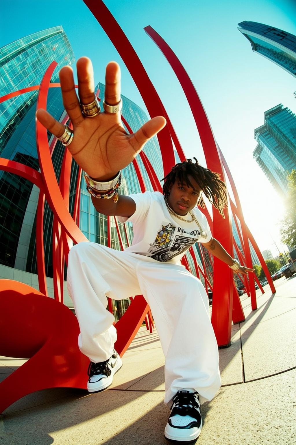 Fisheye Young Dreadlocks Dark White T-shirt Graphic