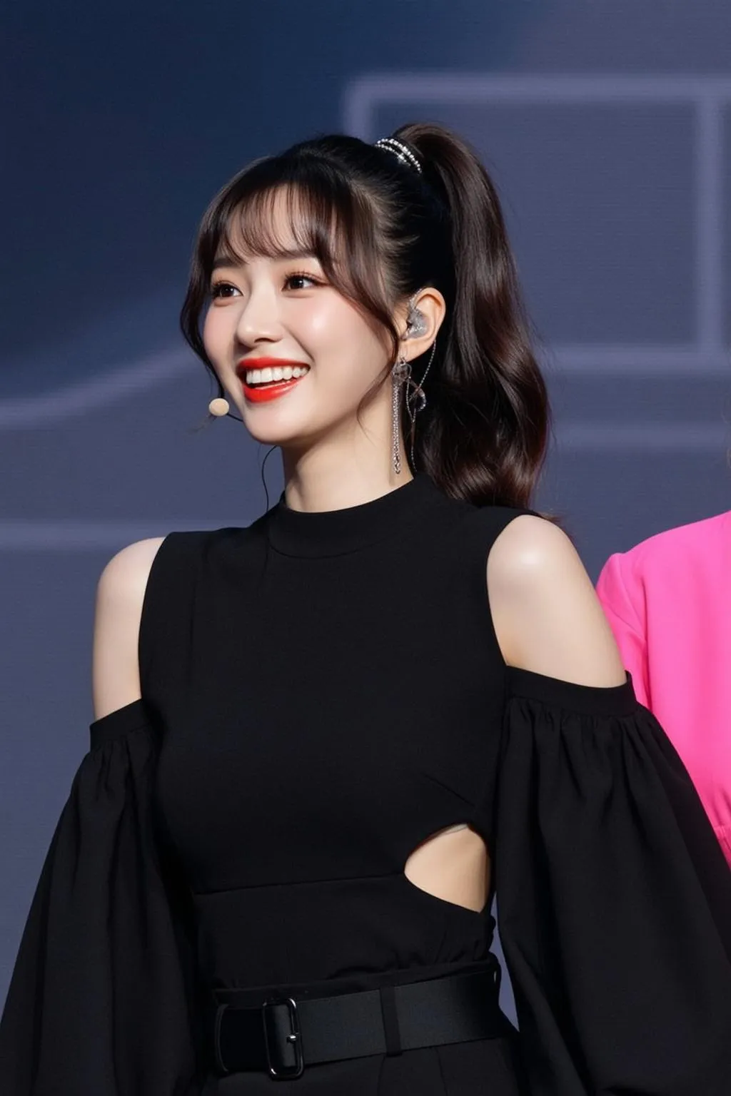 Earrings In Stage Portrait