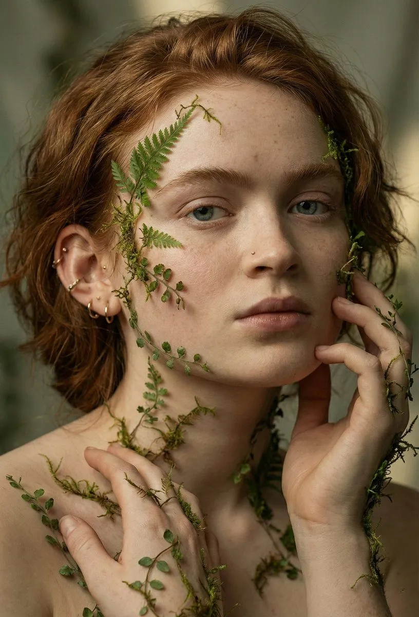 Piercings And Nature Portrait