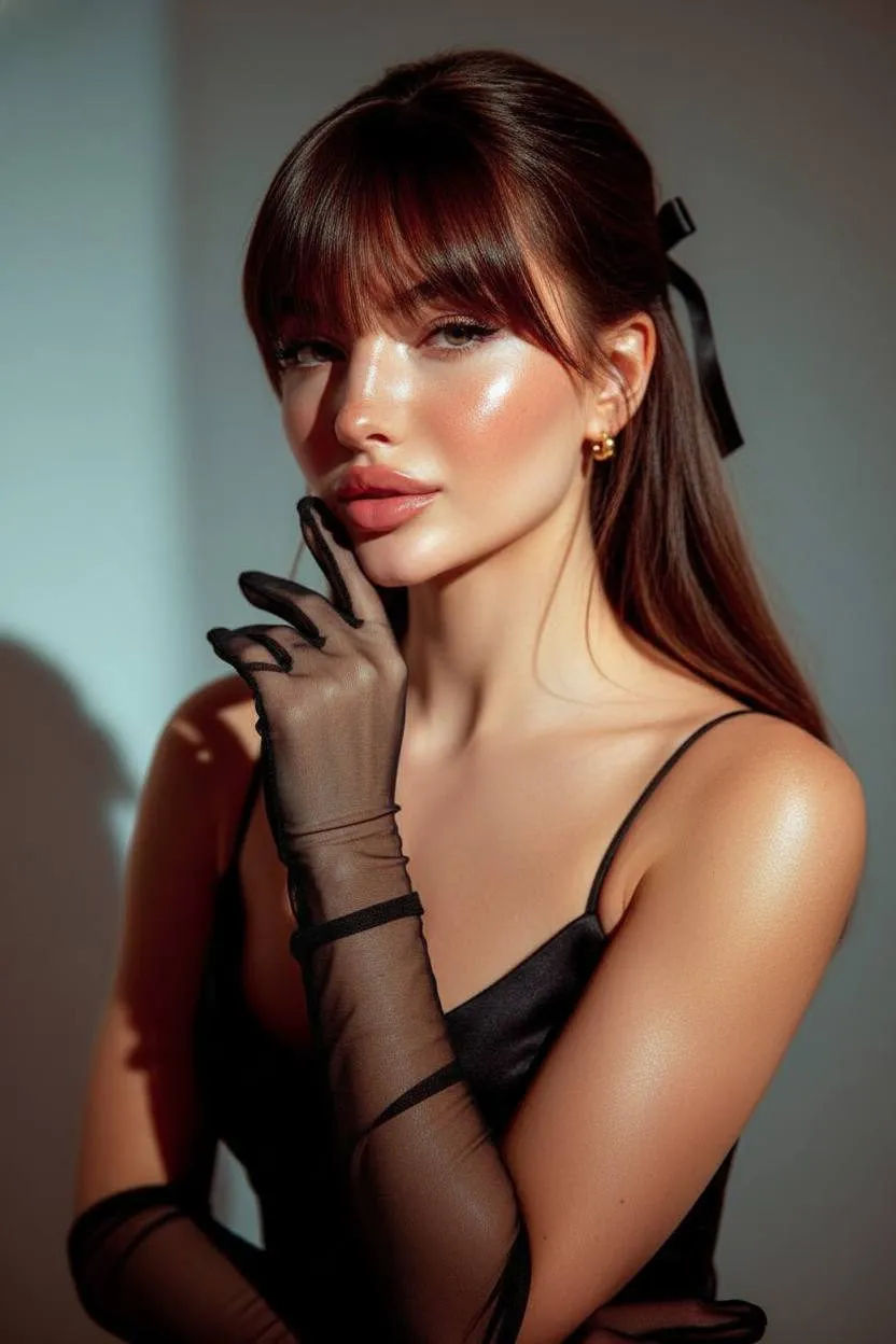 Earrings In Studio Portrait