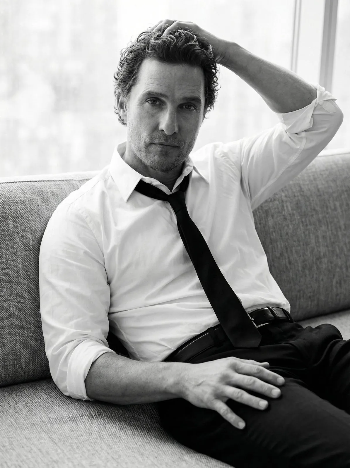 Relaxed Man Sofa Portrait
