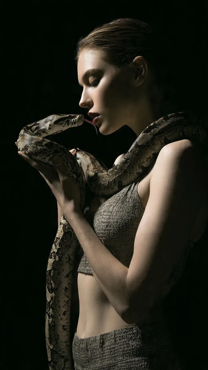 Serpent Gaze Portrait