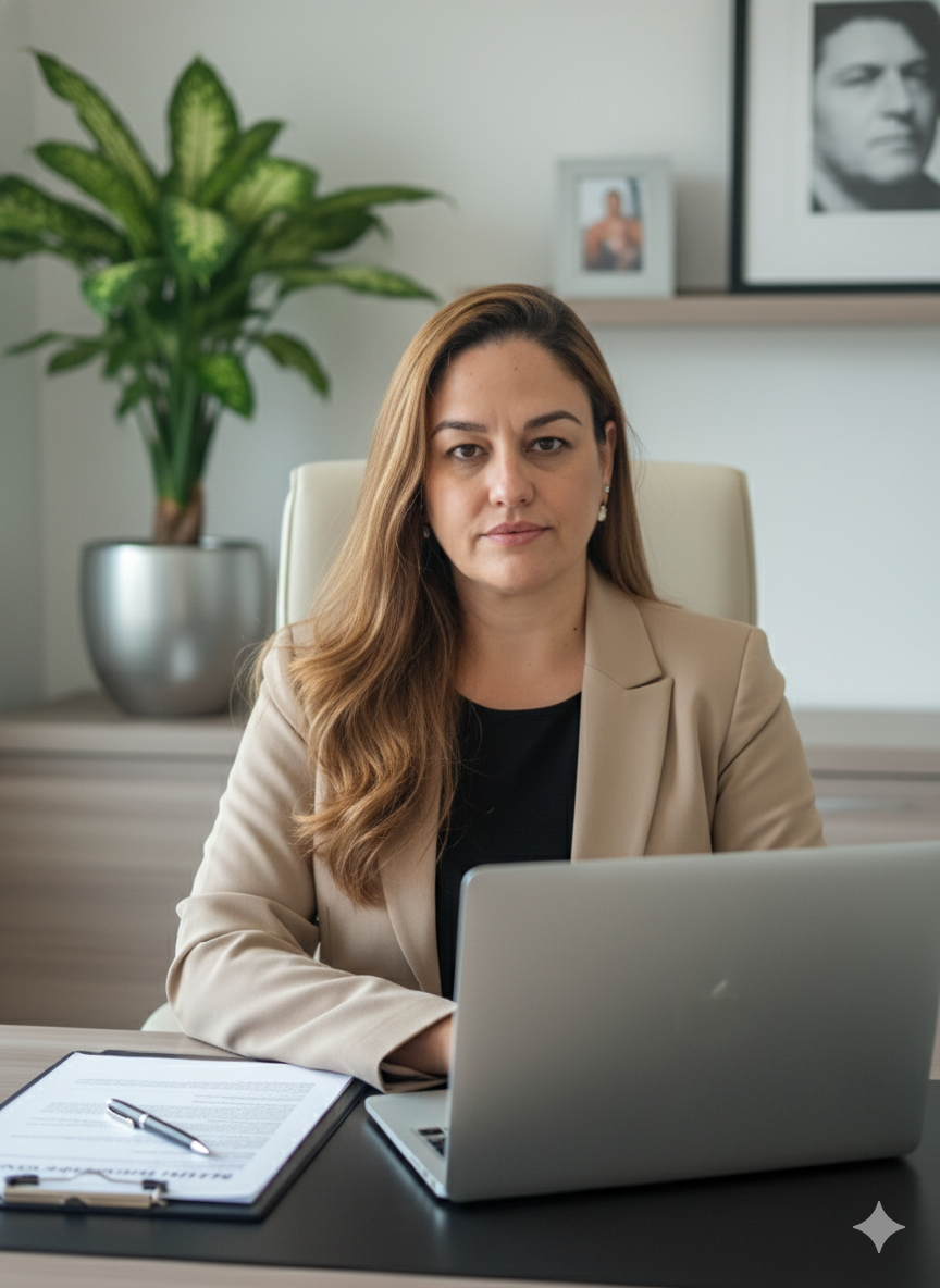 Professional Woman Lawyer In Office Portrait
