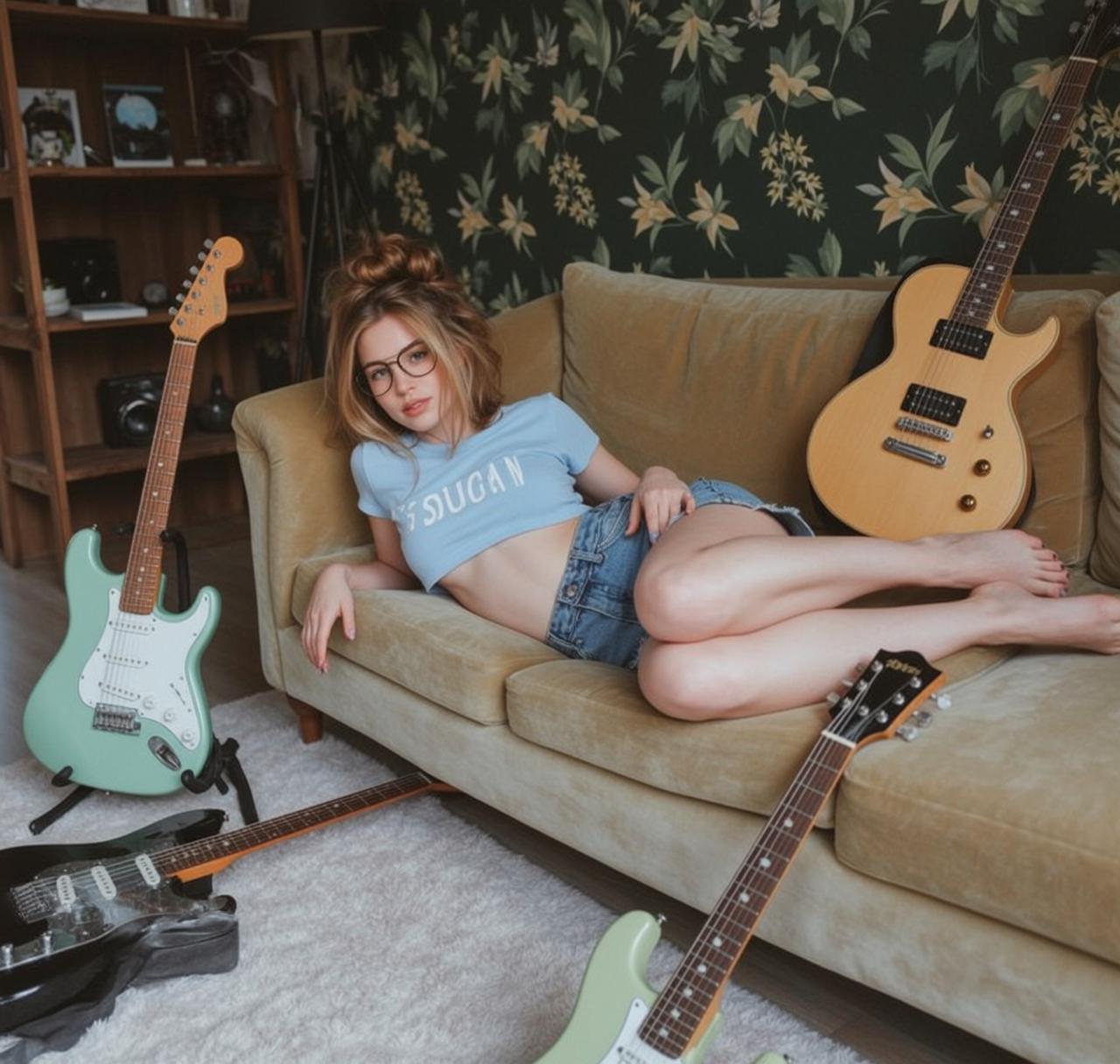 Crop Top Shorts Portrait